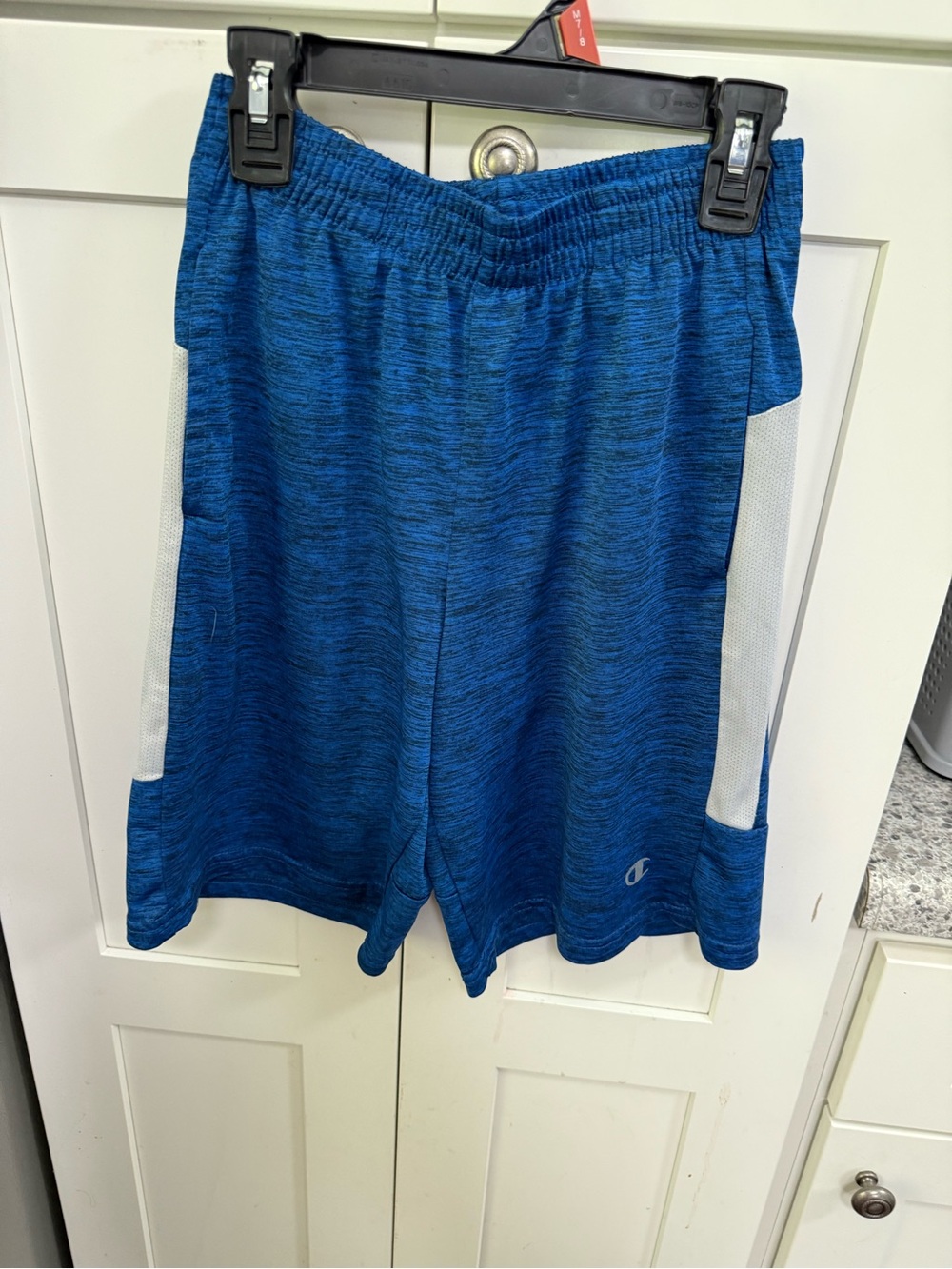 Champion Boys Royal Blue Athletic Shorts with White Side Panels